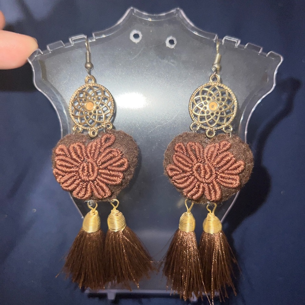 Handmade Mexican earrings aretes artesanales